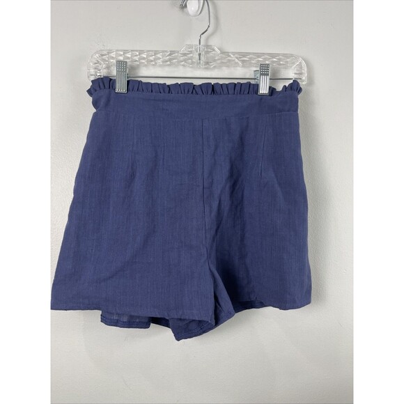Navy Shorts Women High Waisted  Size Small - Picture 1 of 4